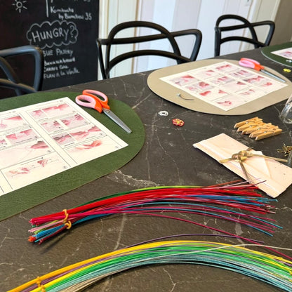 Mizuhiki Christmas Earrings Workshop with Mochi & Matcha