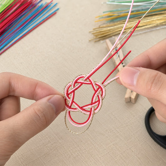 Mizuhiki Christmas Earrings Workshop with Mochi & Matcha